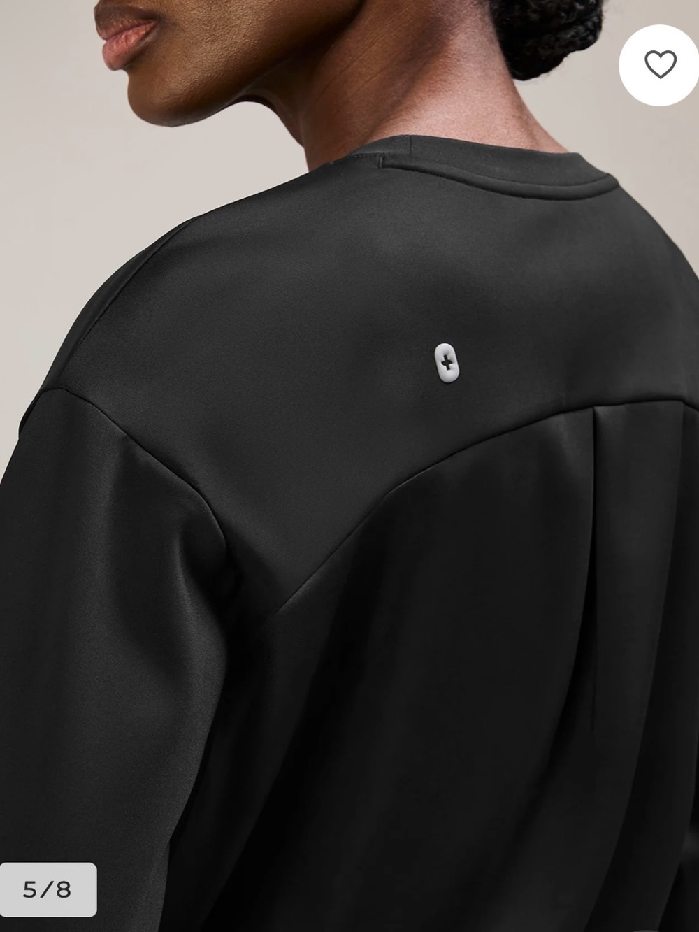 FIGS Women’s Black Crewneck Pullover - Picture 4 of 8